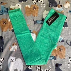 Yelete Vibrant Mint Green Leggings